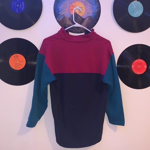 80s Vintage Quarter-zip Sweatshirt - Picture 2 of 3